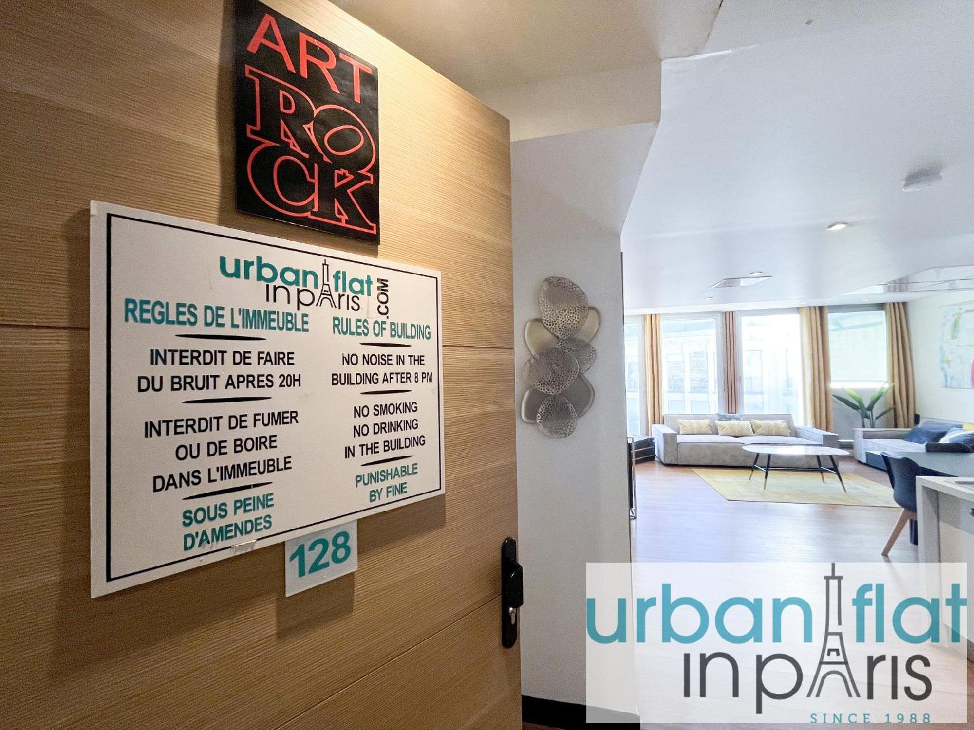 Urban Flat 128 - Art Rock 4bdr Flat Near Champs-elysees Appartamento *